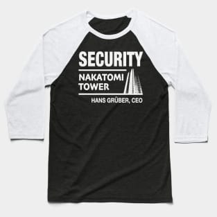 Nakatomi Tower : Die Hard Baseball T-Shirt